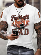 T-shirt décontracté pour hommes Football Dad Gameday Football Fans